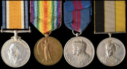 India, Bahawalpur: A Delhi Durbar, Great War and Bahawalpur Instillation 1924 Group of Four awarded to Sub Conductor (Band Master) J.A. Bailey, Musica...