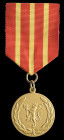 Norway, Armed Force Medal for Heroic Deeds, in silver-gilt, stamped 925 below the d of edel, in case of issue, virtually mint state The medal was inst...