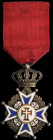 Portugal, Order of Christ, Special Type, Kingdom issue, pre-1910, Knight’s breast badge, in silver-gilt and enamels, with gold and enamelled centre, w...