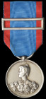 Portugal, Queen Amelia’s Medal for the India Campaign, 1895, silver medal, as awarded to junior officers, VA beneath bust, 32mm, with original riband ...