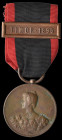 Portugal, Queen Amelia’s Medal for Overseas Campaigns, 1902, bronze medal, as awarded to other ranks, unsigned, single clasp, Timor 1895, traces of ve...