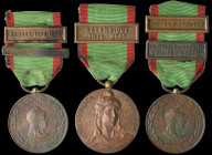 Portugal, Overseas Campaign Medal, 1916, Type 1, bronze medals (2), as awarded to other ranks, 2 clasps, Ocupaçaodo Distrito de Moçambique-1906-1913, ...