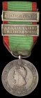 Portugal, Overseas Campaign Medal, 1916, Type 2, silver medal, as awarded to junior officers, 2 clasps, Ocupaçao do Disitrito de Moçambique 1906-1913,...