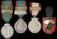 Portugal, Armed Forces Campaign Medal (3), all in silver, 2 clasps (2), India 199/62, Norte de Angola 1962-63-64, first clasp silver, second clasp gil...