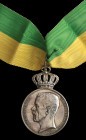 Sweden, Swedish Patriotic Society, large silver medal for Long and Faithful Service, Gustav V Issue (Erik Nyberg), rim impressed silver 1937, width 41...