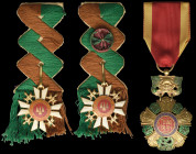 Vietnam, South Vietnam, National Order, Knight’s breast badge, in silver-gilt and enamels, width 41mm; Army Distinguished Service Order, First and Sec...