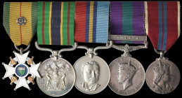 An Exceptional Rhodesian Order of the Legion of Merit and Police Decoration for Gallantry Group of 5 awarded to Lieutenant-Colonel Peter Alexander ‘Bi...