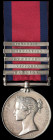 Military General Service, 1793-1814, 5 clasps, Badajoz, Vittoria, Pyrenees, St. Sebastian, Toulouse, (John Kane, 27th Foot.), clasp carriage somewhat ...
