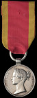 China, 1842, with contemporary replacement silver suspension loop (J Nihill, Corp. 18th R. Irish Reg. Infantry), light hairlines and small edge nicks,...