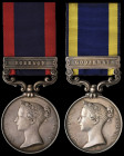 A Sutlej and Punjab Campaigns Pair awarded to Private Thomas Maher, 53rd (Shropshire) Regiment of Foot, comprising: Sutlej, 1845-46, Aliwal reverse, s...