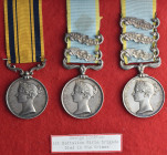 An Unusual South Africa 1853 and ‘Double Issue’ Crimea Medal Group of 3 awarded to Private George Lockton, 1st Battalion, The Rifle Brigade, who died ...