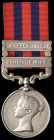 India General Service, 1854-1895, 2 clasps, Hazara 1888, Waziristan 1894-5 (Sepoy Mahammad Khan, Corps of Guides), engraved in a smart running script,...