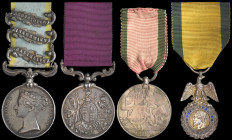 The ‘Heavy Brigade’ L.S.G.C. & French Medaille Militaire Group of 4 awarded to Regimental Sergeant Major Maxwell Grant Davidson, 5th Dragoon Guards, a...