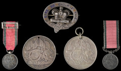 Turkish Crimea, 1855-56 (2), British issue, pierced with ring suspension, very fine; Sardinian issue, pierced for suspension and brooch mounted, very ...