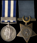 An Egypt & Sudan Campaign Pair with 'Tel-El-Kebir' Clasp awarded to Private D. Todd, 2nd Battalion, Coldstream Guards, comprising: Egypt & Sudan, 1882...