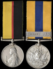 A Sudan Pair awarded to Private T. Well, 1st Battalion, Grenadier Guards, comprising: Queen's Sudan, 1896-98 (6469 Pte T. Wells 1/Gren: Gds:); Khedive...