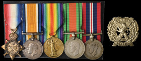 A Great War ‘1914’ and WW2 Group of 5 awarded to Captain Norman G. Chapman, Royal Army Ordnance Corps, late 14th Battalion (London Scottish), London R...