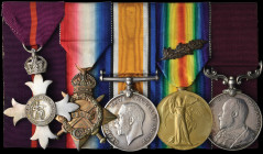 A Great War ‘Egypt’ M.B.E., M.i.D. and Army Long Service Group of 5 awarded to Major Thomas William Irons, Royal Army Ordnance Corps, comprising: The ...
