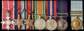A WW2, M.B.E. and G.S.M. Malaya Group of 7 awarded to Major Thomas Frederick Basson, Royal Army Ordnance Corps, late Northumberland Regiment, comprisi...