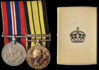 An Unusual WW2 Cadets and A.G.S. Kenya Pair awarded to Captain Robert Ernest Jeffries, Royal Army Ordnance Corps, comprising: War Medal, 1939-45; Afri...
