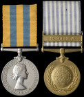 A Korean War Pair awarded to Private A. L. Randle, King’s (Liverpool) Regiment, comprising: Korea, 1950-53 (22274579 Pte. A. L. Randle. Kings.); U.N. ...