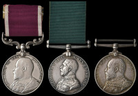 Miscellaneous Long Service Medals (3), comprising: Royal Naval Reserve Long Service and Good Conduct, E.VII.R. (D.2328 P. Price, Sean. 1 Cl., R.N.R.);...