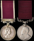 Army Long Service and Good Conduct (2), E.VII.R. (993 Serjt: G. Sutton. Leinster Regt), and E.II.R., Regular Army (22294395 S. Sgt. A. J. Scarlett. In...