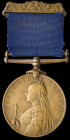 Visit to Ireland, 1900 (S. . T. Callaghan. R.I.C.), with shamrock suspension bar and reverse pin for wear, retaining clasp broken, toned, very fine
...