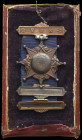 A Scarce Regimental Medal of the 37th Lancashire Rifle Volunteers awarded to Private J. Myers, in bronze, with two named and dated clasps mounted belo...