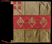 Sir Ernest Shackleton: A good quality reproduction of Shackleton’s Sledging Flag, 70.5 x 75 cm., copied from the original housed at the Scott Polar Re...