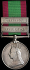 Afghanistan, 1878-80, 2 clasps, Peiwar Kotal, Charasia (6904. Trumpr. J. E. Reillys. G/3rd R. A.), a few small marks, otherwise almost extremely fine ...