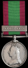 Afghanistan, 1878-80, single clasp, Ahmed Khel (3769. Sergt. Hy. Watkins. 11/11th Bde. R.A.), trace of old black polish, a few surface marks and suspe...
