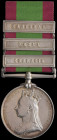 Afghanistan, 1878-80, 3 clasps, Charasia, Kabul, Kandahar (B/323. Pte. D. Simpson. 92nd Highrs.), toned, light surface marks, otherwise good very fine...