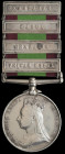 Afghanistan, 1878-80, 4 clasps, Peiwar Kotal, Charasia, Kabul, Kandahar (Bhistee Roopa 5th Goorkha Regt.), some edge bruising, very fine Ex Alan Wolfe...