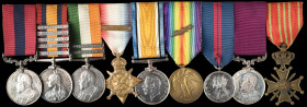 The Second Boer War D.C.M. and Great War M.i.D., L.S.G.C. and Belgian Croix De Guerre Group of 9 awarded to Quarter Master & Major Frederick William M...