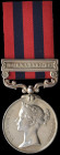 India General Service, 1854-95, single clasp, Burma 1887-89 (Captn. A. G. Burn 14th Madras Infy), engraved in a running script, once cleaned, a few sm...