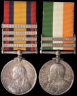 A Fine Second Boer War ‘Elandslaagte’ and ‘Defence of Ladysmith’ Pair awarded to Private G. Martin, 5th (Princess Charlotte of Wales’s) Dragoon Guards...