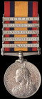 Queen’s South Africa, 1899-1902, second type reverse, 5 clasps, Cape Colony, Orange Free State, Johannesburg, Diamond Hill, Belfast (5139. Pte. T.G. S...