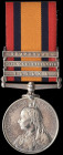 Queen’s South Africa, 1899-1902, second type reverse, 3 clasps, Talana, Defence of Ladysmith, Transvaal (4373, Pte. E. Pritchard, 18/Hrs.), engraved i...