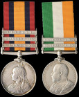 A Second Boer War ‘Talana’ Pair awarded to Private W. Smith, ‘B’ Squadron’, 18th (Royal) Hussars (Queen Mary’s Own), comprising: Queen’s South Africa,...