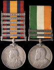 A Good Second Boer War ‘Talana’ and ‘Defence of Ladysmith’ Pair awarded to Gunner W. J. Butler, 13th Battery, Royal Field Artillery, who later served ...