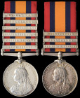 Queen’s South Africa (2), 1899-1902, both second type reverse , 6 clasps, Cape Colony, Tugela Heights, Orange Free State, Relief of Ladysmith, Transva...