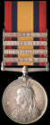 Queen’s South Africa, 1899-1902, second type reverse, 4 clasps, Talana, Defence of Ladysmith, Laing’s Nek, Belfast (3569 Corpl. H.E. Holt, 1: Leic. Re...