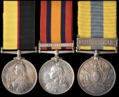 A Good Battle of Omdurman, and Relief of Ladysmith Group of 3 awarded to Private P. Guirk, 2nd Battalion, Lancashire Fusiliers, who was wounded in act...