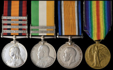 A Second Boer War and Great War Group of 4 awarded to Private J. M. Donovan, Dorset Regiment and subsequently 8th Battalion, London Regiment (Post Off...