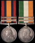 An Important Second Boer War Pair awarded to Captain St. J. C. Bowen, 9th Battalion, King’s Royal Rifle Corps, who was appointed District Commissioner...