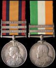 A Second Boer War Pair awarded to Drummer J. Smith, 2nd Battalion, North Staffordshire Regiment, comprising: Queen’s South Africa, 1899-1902, third ty...