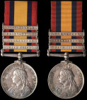 Queen’s South Africa (2), 1899-1902, both second type reverse, 4 clasps, Cape Colony, Paardeberg, Driefontein, Wittebergen (1815 Pte A. Mc’Menemy, 2 S...