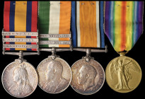 A Good Second Boer War ‘Defence of Ladysmith’ and Great War Group of 4 awarded to Private George Morrison, Second Battalion Gordon Highlanders, who su...