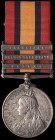 Queen’s South Africa, 1899-1902, second type reverse, 3 clasps, Talana, Orange Free State, Transvaal, (4812 Pte J. P. Farley, Rl. Irish Fus:), dark an...